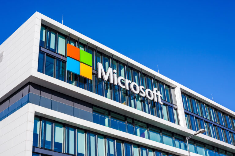 Microsoft office building exterior, representing the company behind microsoft windows 10 end of support october 14 2025 and enterprise device transition planning.